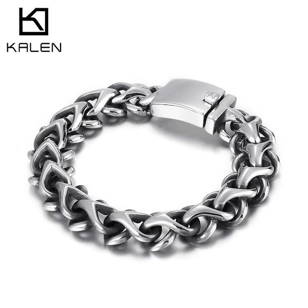 

bangle 16mm stainless steel 316l fashion charm men bracelet, Black