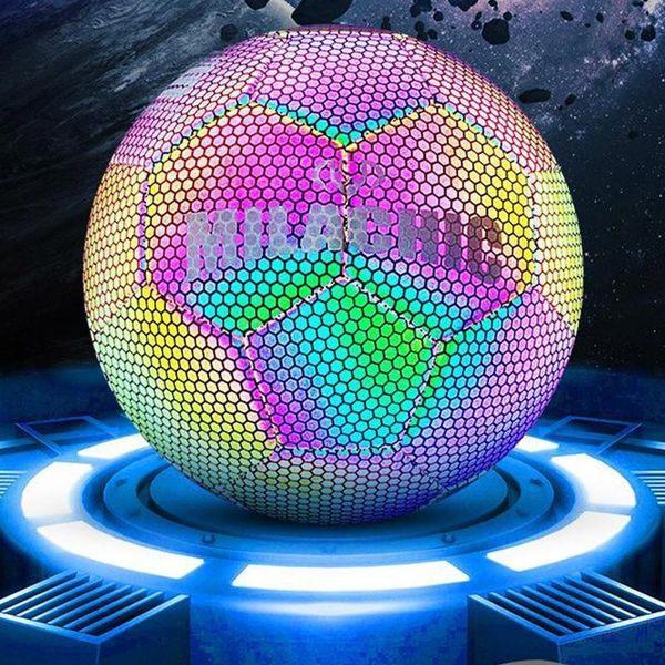 

balls glow football glow football glow football outdoor toy flashlight reflection chromium ball glow fantasy 230520