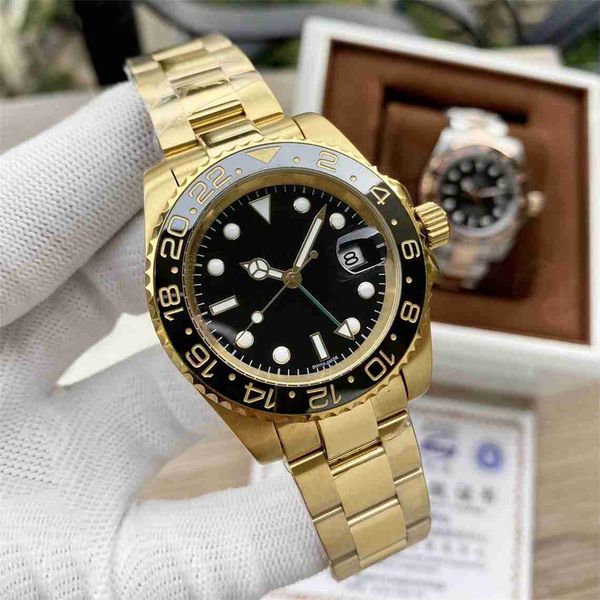

watch mens designer watches mechanical automatic watch gmt-master cyclopslens datejust cerachrom waterproof sapphire glass movement submarin, Slivery;brown