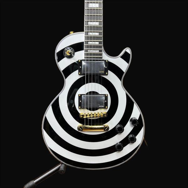 

custom zakk wylde signature electric guitar gold hardware rose wood fingerboard