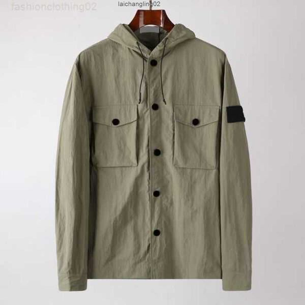 

men's jackets autumn spring new style three color stone brand designer coat fashion trendy is land men sports outerwear clothing casual, Black;brown