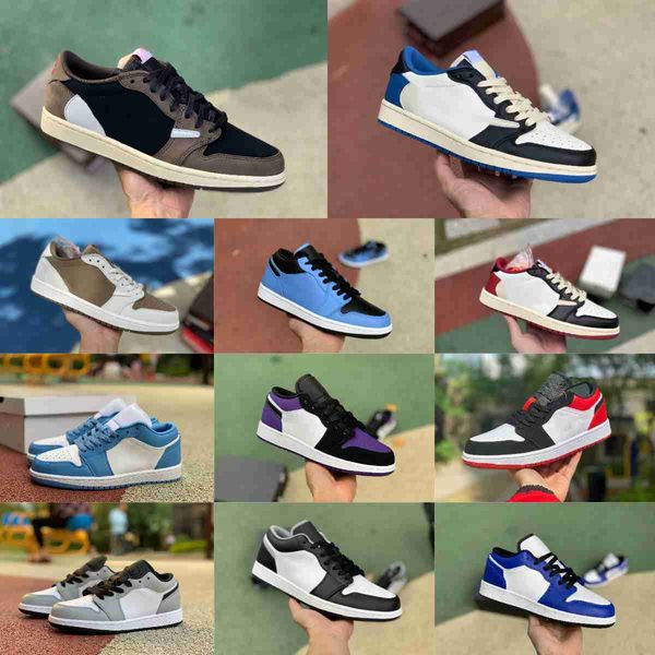 

fragment ts jumpman 1 1s low basketball shoes travis trainer black shadow panda jorden crimson tint white brown red gold grey toe scottss un