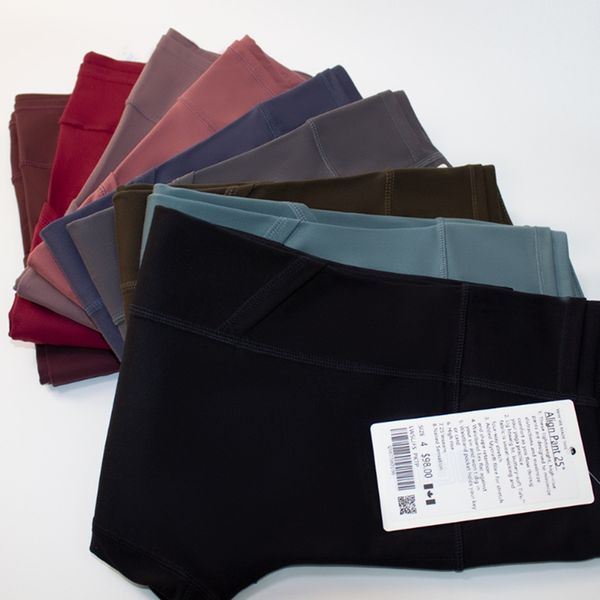 

high waist lu women's yoga pants fast drying multi pocket sports tights women pant sport fiess slow running tights new