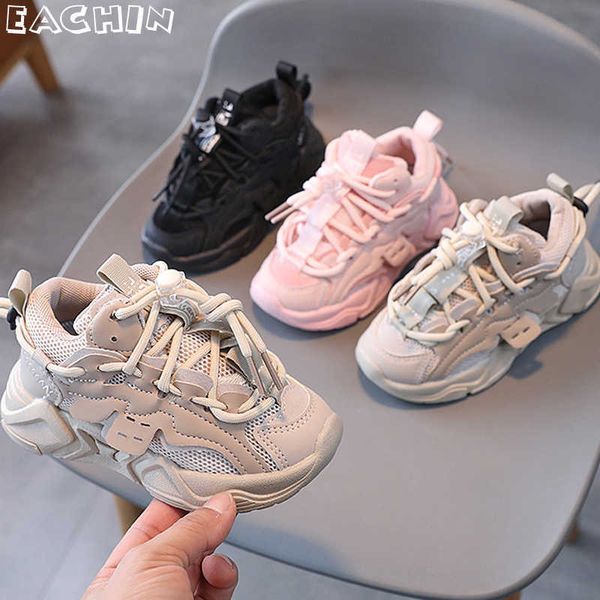 

athletic outdoor boys girls sneakers kids sport shoes fashion mesh breathable children spring new casual sport running shoes boys school sne, Black