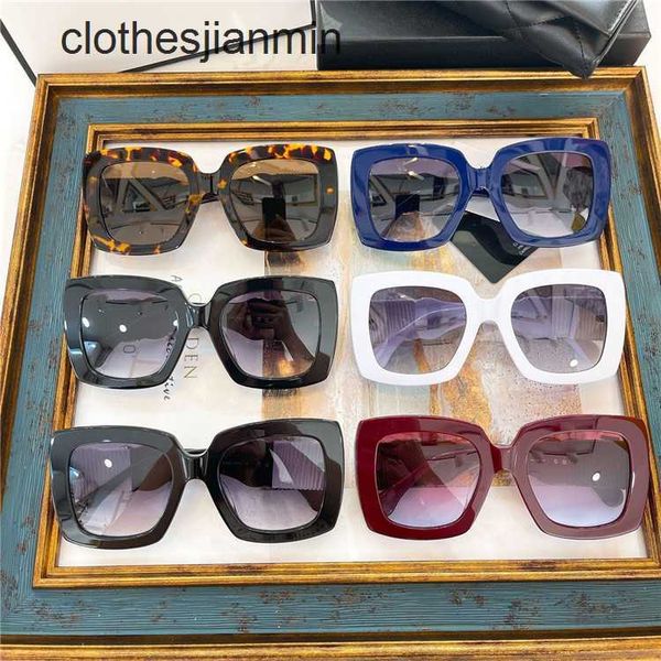 

2023 fashion sunglasses factory 85% retail xiaoxiangjia new fashion personalized large square sunglass same sunglass ch5474q, White;black