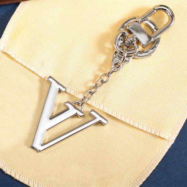 

key holder designer keychain bag charm buckle car letter leather keychains women bags pendant accessories luxury gift, Silver