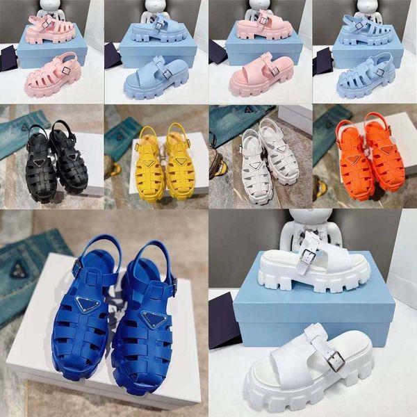 

women designer sandals white red black beach sandals non slip rubber platform sandals classic solid color sandals