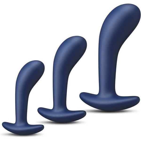 

factory outlet butt plug long-term wear 3-piece silicone plug training set prostate toy with speaker base suitable for beginners and advance