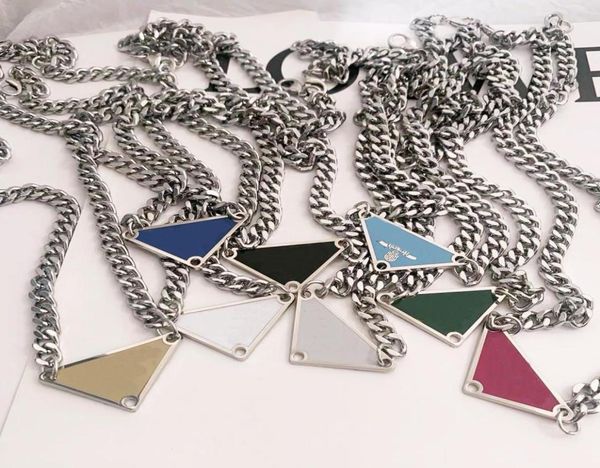 

2021 luxurys pendant necklaces fashion for man woman 48cm inverted triangle designers brand jewelry mens womens highly qualit7360469, Silver