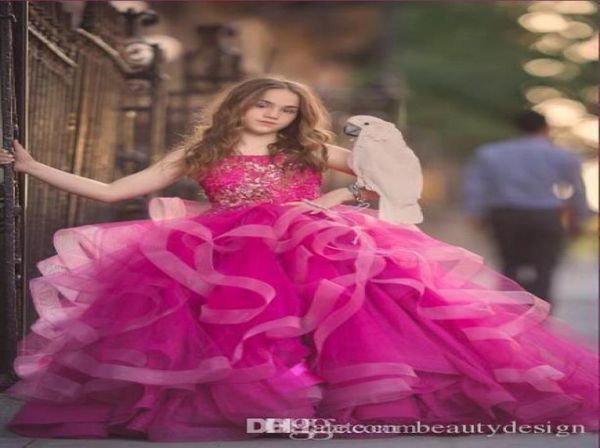 

princess cupcake flower girl dresses cap sleeve crystal coral pink organza mini short ball gown girl pageant dresses little baby k3485384, White;red
