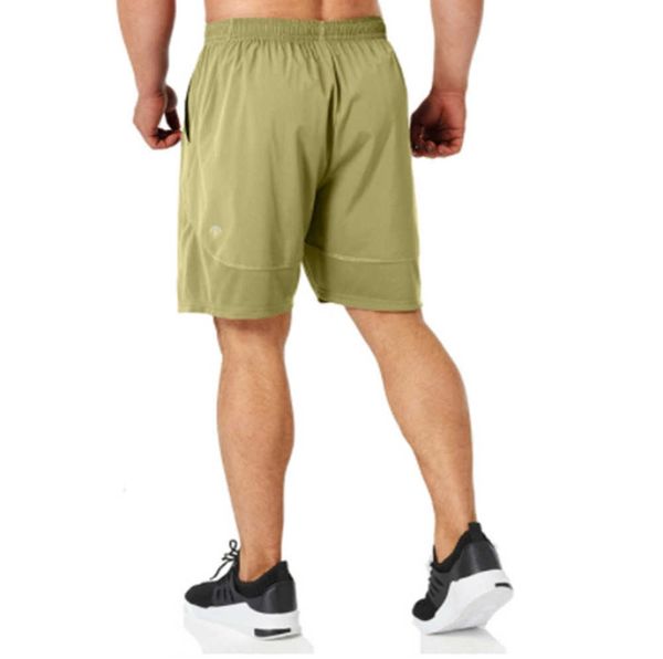 

lu-07 new men's yoga outfit fitness sports pants running drawstring sweat-absorbing breathable stretch ultra-thin leisure training five, White;black