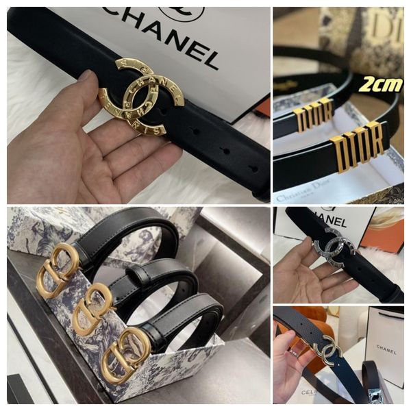 

Dupe Dior Classic Wristband Women Designers Belts Womens Casual CD Letter Smooth Buckle Belt Width 2.0/2.5/3.0cm  S0113