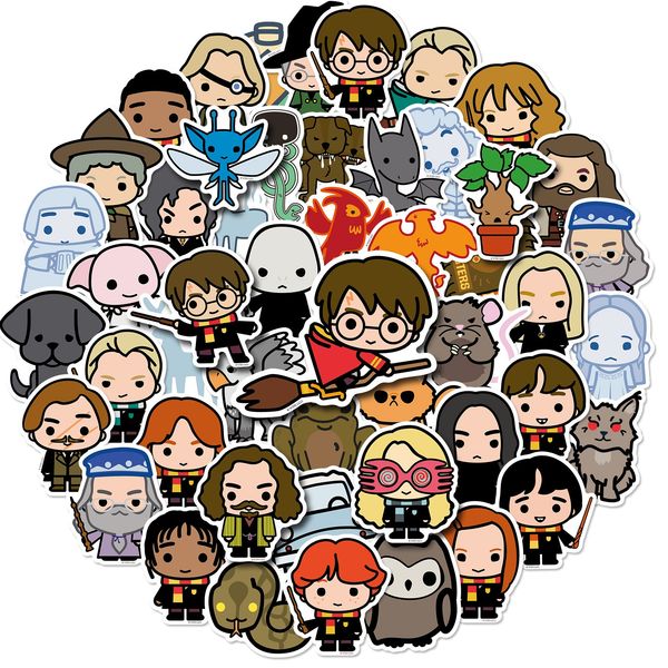 

50pcs cute stickers cartoon stickers animal graffiti kids toy skateboard car motorcycle bicycle sticker decals wholesale