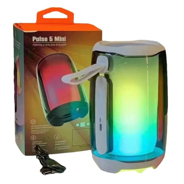 

5mini bluetooth speaker pulse5 bluetooth speaker portable full screen light heavy subwoofer gift