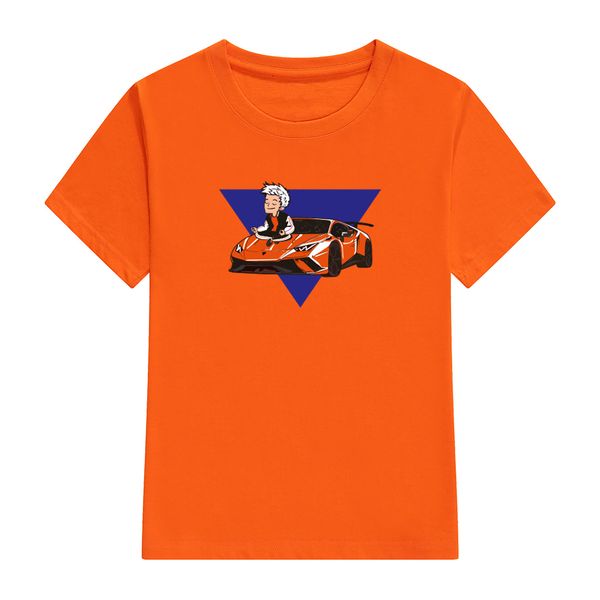 

family matching outfits children's 100% cotton t shirts merch a4 lamba print casual family clothing set boy's girl's fashion, Blue