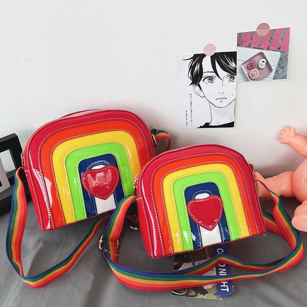

creative rainbow love spelling color crossbody bag summer new personalized fashion women's bags