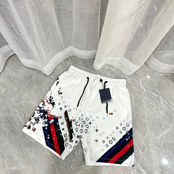 

designer summer mens shorts fashion print drawstring casual men sports pants workout shorts size m-3xl.wn002, White;black