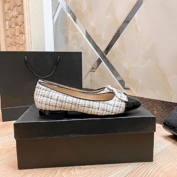 

designer dress shoes spring and autumn sheepskin c letter bow ballet shoes fashion womens black flat boat shoes trample lazy loafers