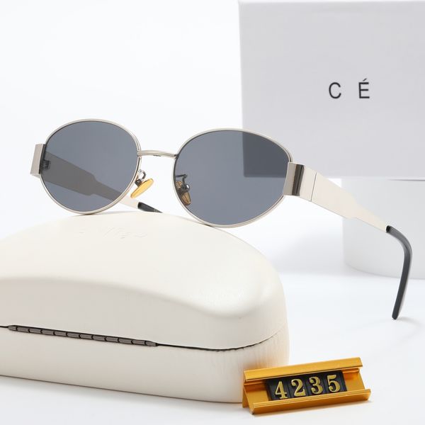 

Mens sunglasses for women designer luxury CE brand glasses unisex traveling black grey beach adumbral metal frame european lunette
