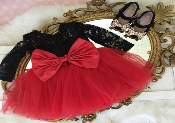 

infant kids baby girl lace flower princess tulle party pageant formal dresses q07165543570, Red;yellow