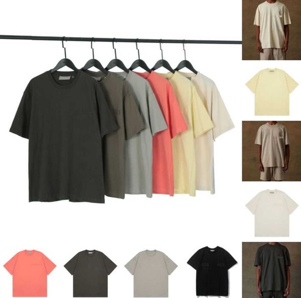 

luxury shorts summer essentail t shirt designers essen casual shirts men women essent tshirt chest print fashion tees 8ess, White;black