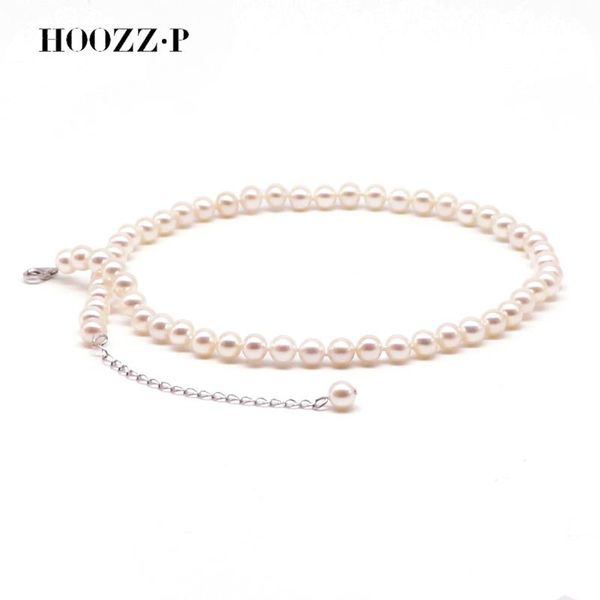 

necklaces hoozz.p youth pearl necklace 55.5 mm size baby beads aaaa quality freshwater white pearls 925 sterling silver adjustable chain