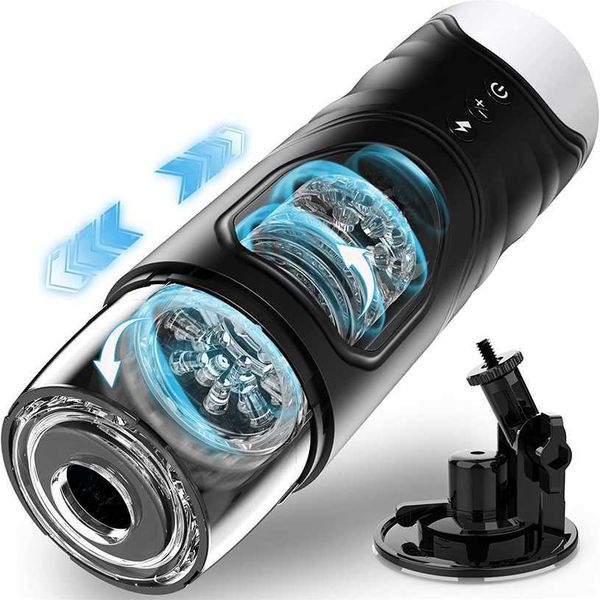 

factory outlet automatic device cup thrust and rotation modes used for stimulation electric pocket male genital massager toy