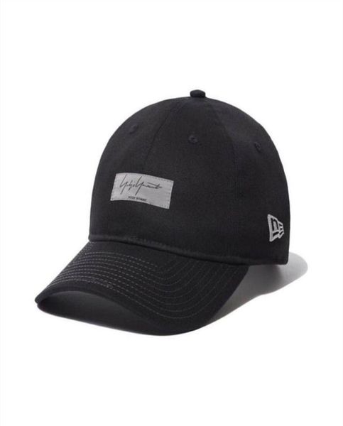 

yohji style embroidered cap square signature hat curved brim adjustable casual fashion gift for men and women5850374, Blue;gray