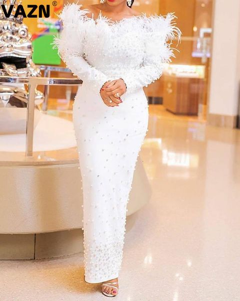 

basic casual dresses vazn floor length evening gown women lace up dress elegant solid slim club birthday shinny 230522, Black;gray