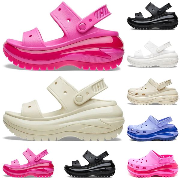 

2023 croc designer sandals womens sandale fashion platform classic sandal crush clog slides sliders triple black white slippers clogs womens