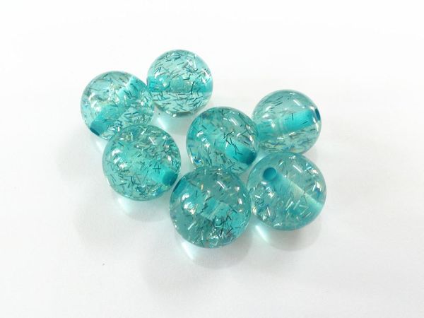 

crystal 12mm 480pcs/bag 20mm 100pcs/bag blue color resin glitter silk beads for chunky kids necklace