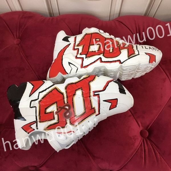 

new luxury quality casual shoes designer men shoe leather lace up men fashion platform sneakers white black mens womens