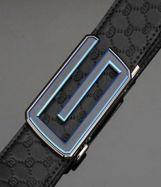 

belts men039s belt layer cow leather embossed gshaped automatic buckle fashionable light luxurious casual versatile 10068544199, Black;brown