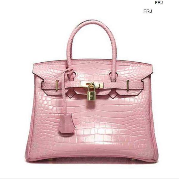 

designer bags birkin handbags leather womens bag crocodile platinum hand european and american fa have logo have logo frj