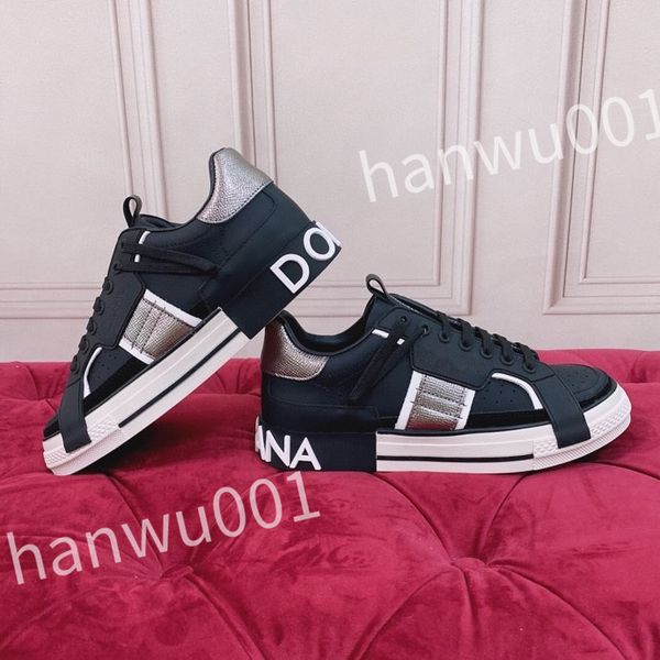 

2023 new quality casual shoes designer men shoes leather lace up men fashion platform sneakers white black mens womens