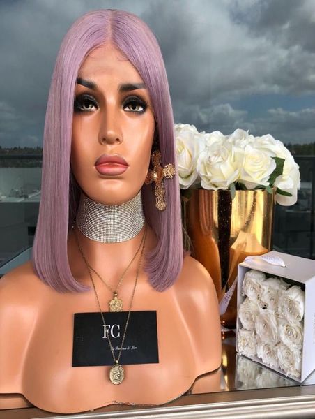 

bobo straight synthetic wigs women purple short straight hair wave2152826, Black