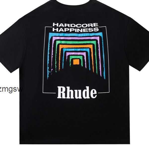 

summer mens t-shirts womens rhude designers for men letter polos embroidery tshirts clothing short sleeved tshirt large tees tvyz, White;black