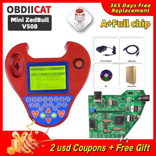 

automotive repair kits v508 super smart mini zedbull car transponder key programming mini zed bull chip copy read pin code g230522