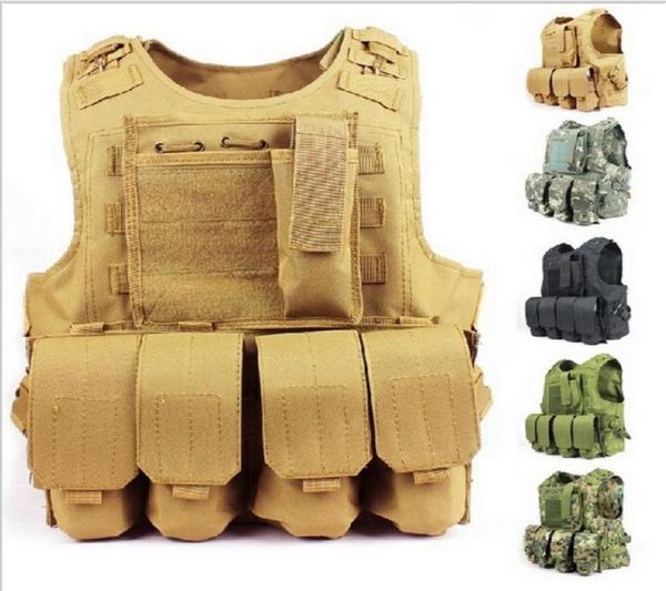 

600d nylon army molle system combat tactical vestoutdoor hunting vestcan update to nij iiia2200884, Black;green