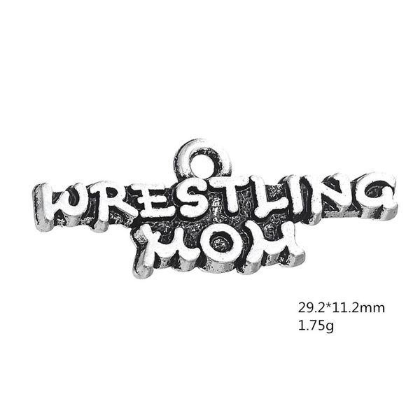 

necklaces new 2021 wrestling mom sporty charms for bracelets, Silver