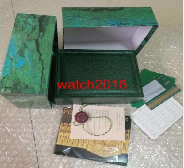 

luxury mens womens wooden green watch box watch boxes wooden papers card wallet boxescases wristwatch4147752, Black;blue