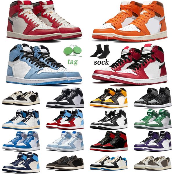 

2023 jumpman 1 low basketball shoes men 1s lost found true university blue hyper royal panda dark mocha bred shadow unc women leisure sports