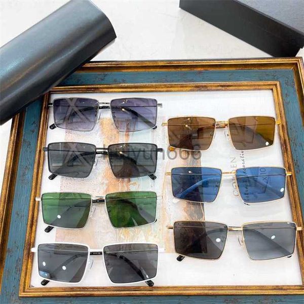 

designer sunglasses for men fashion personality metal box sunglasses chaowang red same style glasses mens uv400 with box b0195, White;black