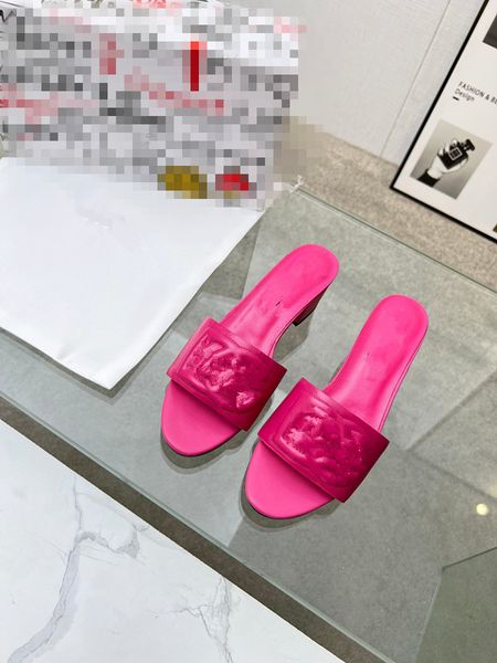 

platform designer slipper luxurious pool pillow comfort mule slides platforms sandal for woman real leather summer shoe with box 0516, Black