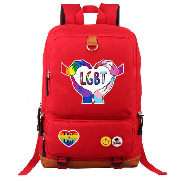 

rainbow backpack casual shoulder bag oxford schoolbag 0522