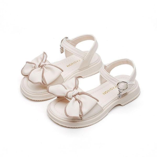 

sandals kids shoes baby children girls bowknot princess summer fashion soft sole beach f12550, Black;red