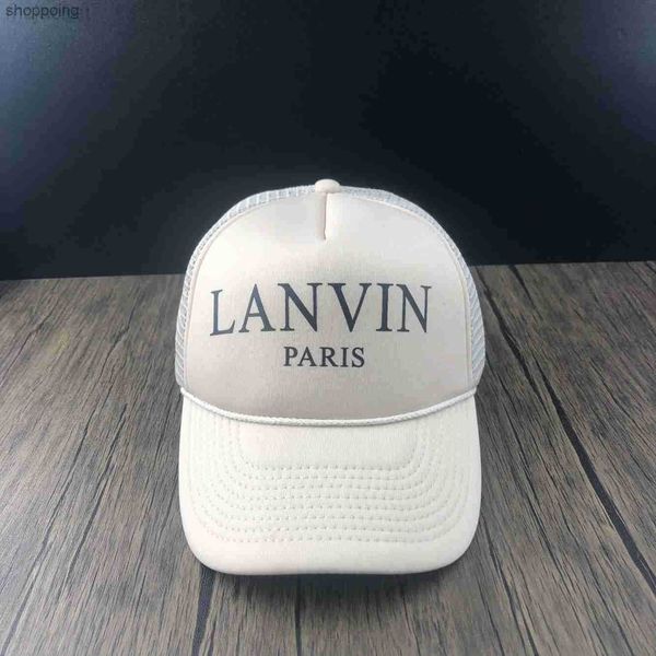 

designer galleryes caps ball capsamerican dept letter lanvins hat gp graffiti mesh truck driver high profile trendy baseball cap for men and, Blue;gray