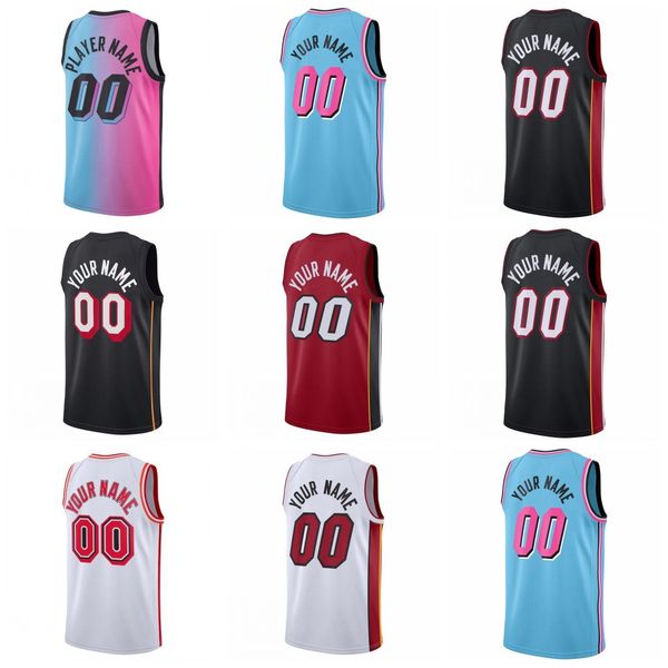 

jimmy butler tyler herro basketball jerseys bam adebayo dwyane wade victor oladipo duncan robinson 2023 city pink edition jersey white shirt, Black;red