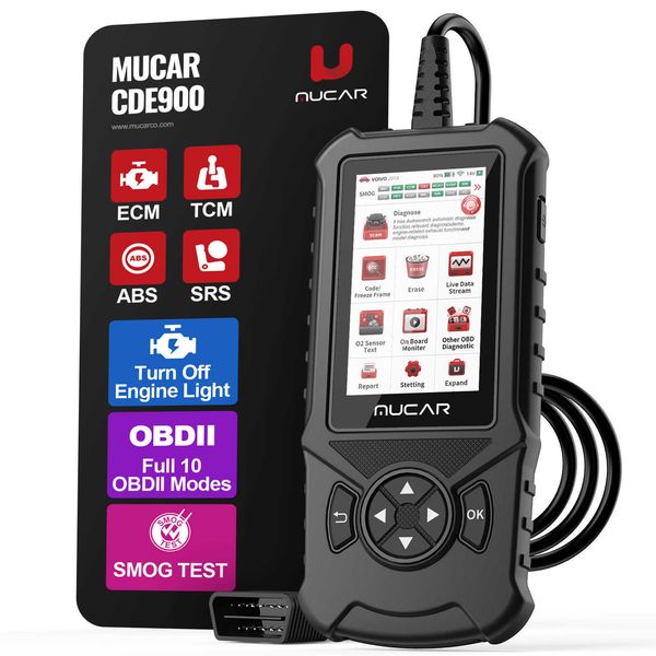 

automotive repair kits mucar cde900 obd2 scanner tool for abs/srs/ecm/tcm system with all obd2 function check engine light diagnostic tools