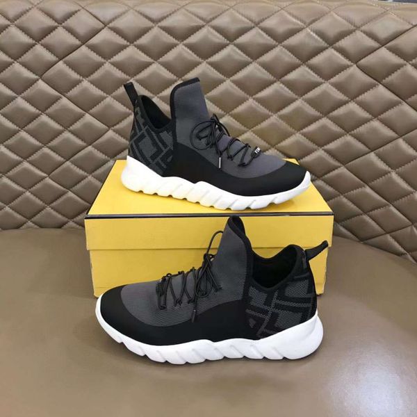 

design sports shoes flow mesh sneakers zipper rubber runner soles skateboard walking flats perfect tech fabrics trainers original box eu38-4, Black